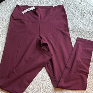 PINK Victoria's Secret Burgundy High-Rise Leggings